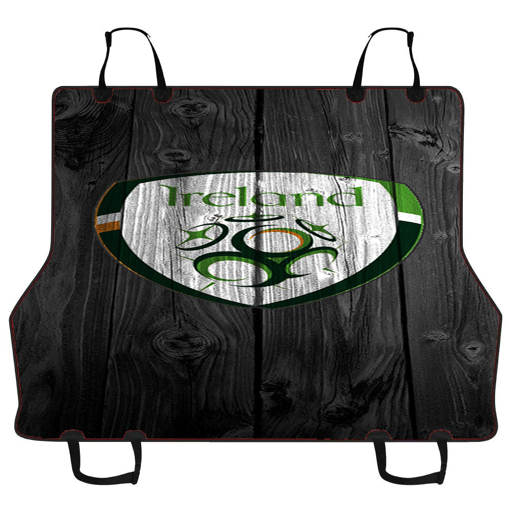 Ireland National Team Logo Dark Wood Wallpaper Car Pet Seat Cover