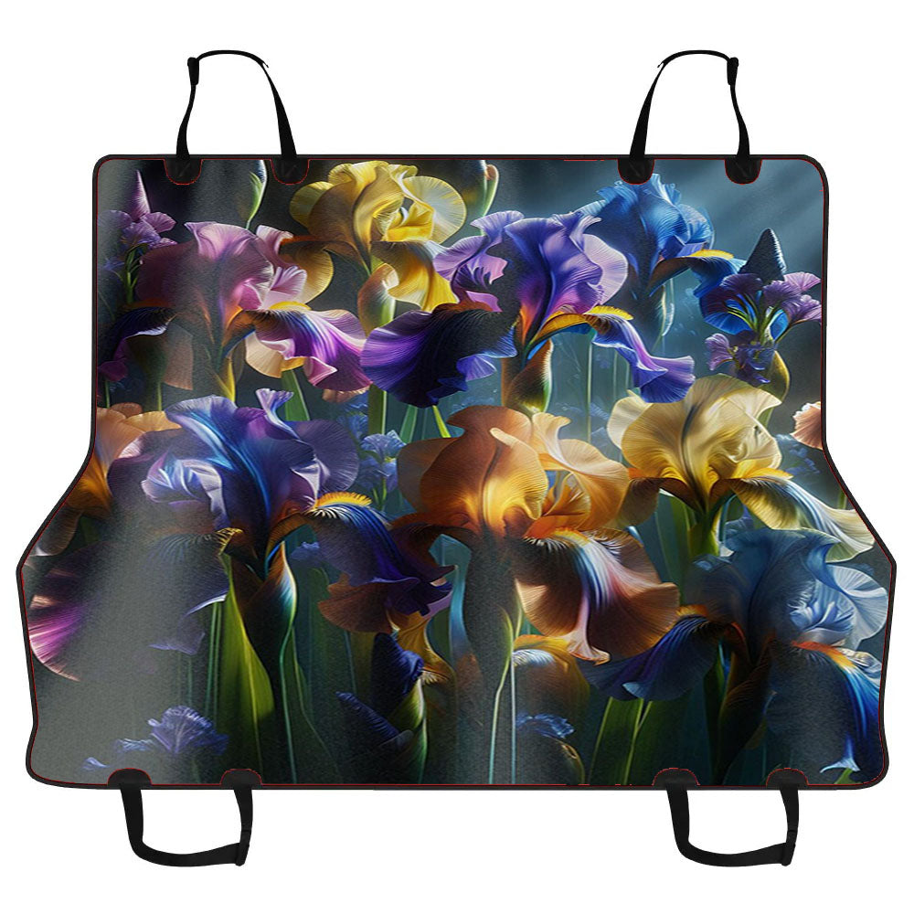 Iris Flowers Car Pet Seat Cover