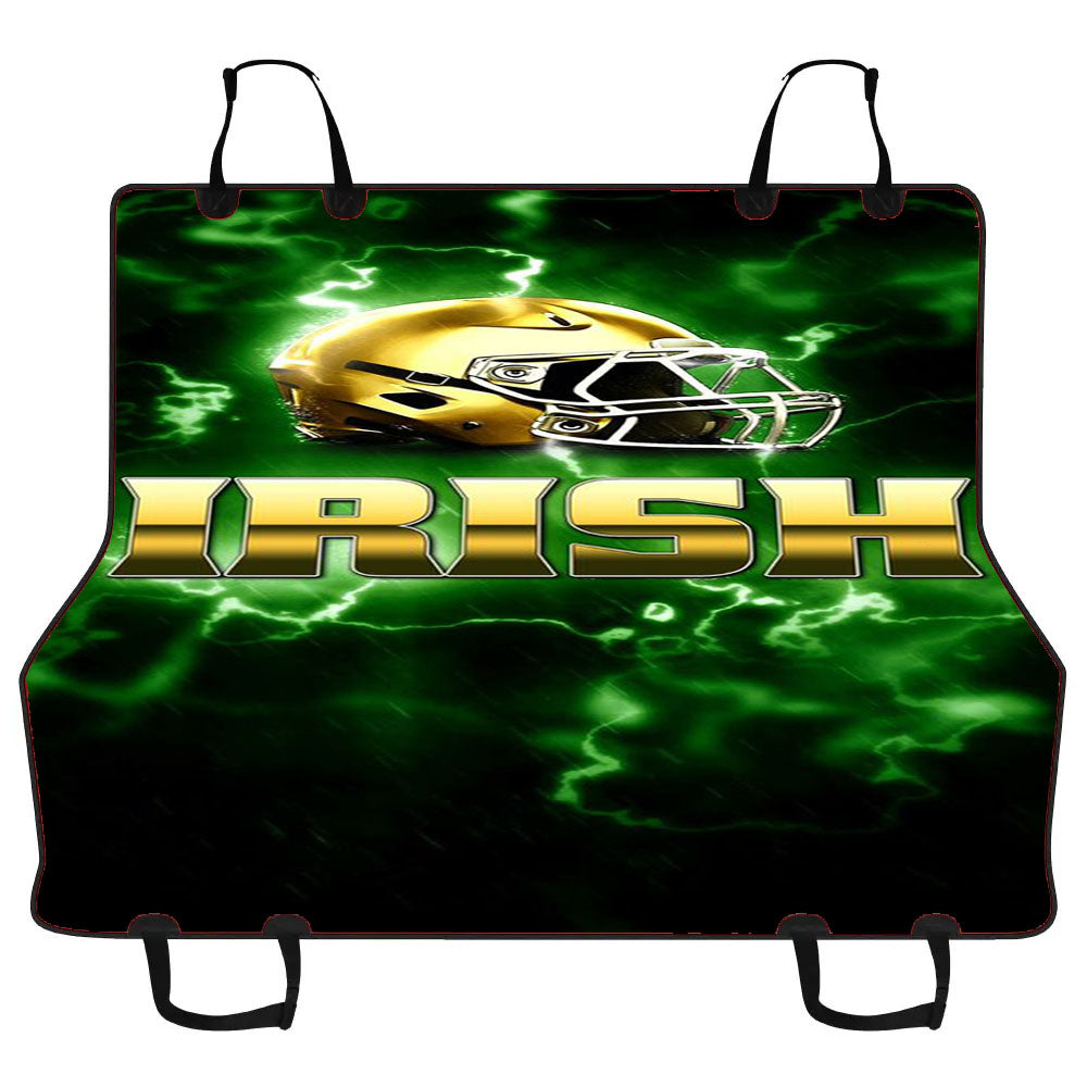 Irish Green Lighting Notre Dame Car Pet Seat Cover
