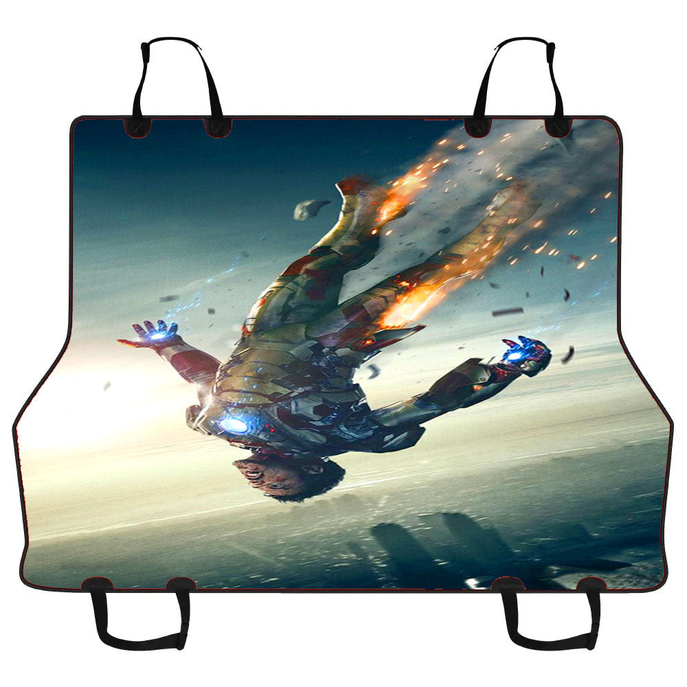 Iron Man 3 Poster Fly Car Pet Seat Cover