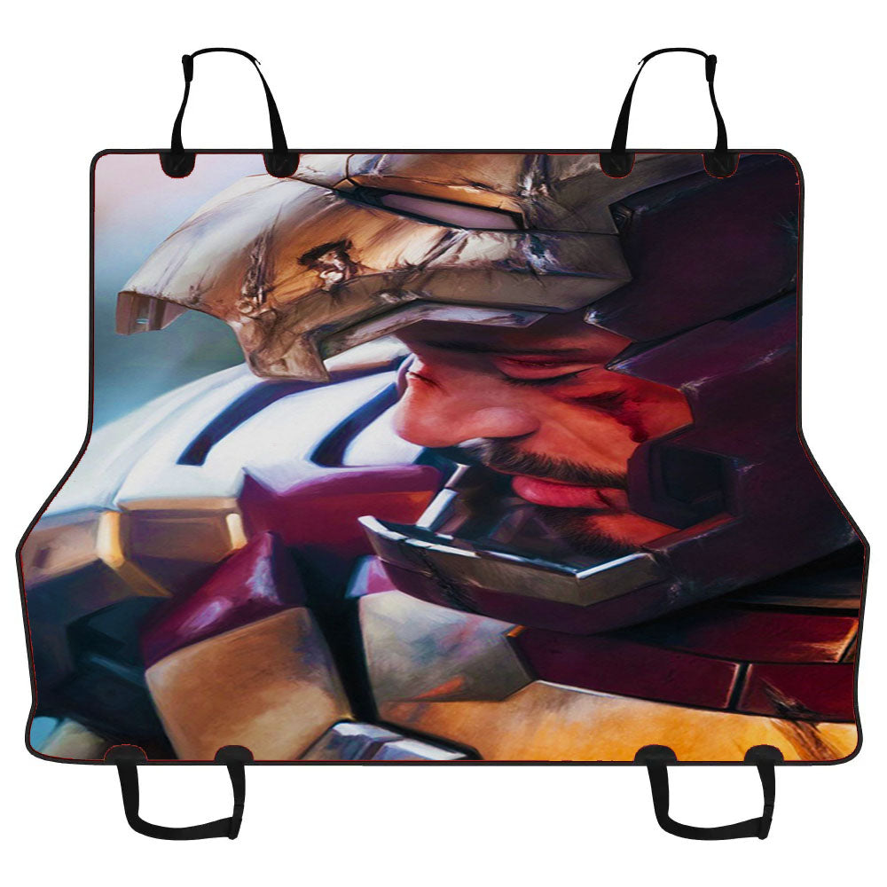 Iron Man Battle Damaged Car Pet Seat Cover