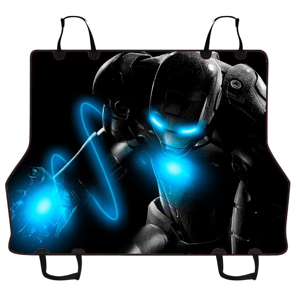 Iron Man Blue Energy Car Pet Seat Cover