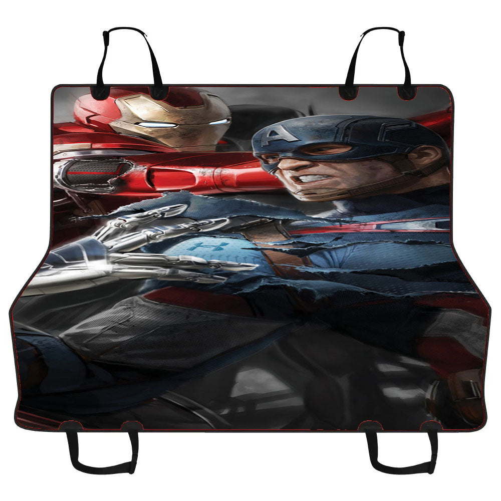 Iron Man Captain America War Car Pet Seat Cover