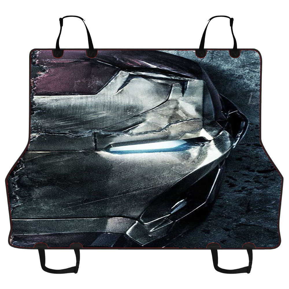 Iron Man Face Half Of Darkside Car Pet Seat Cover