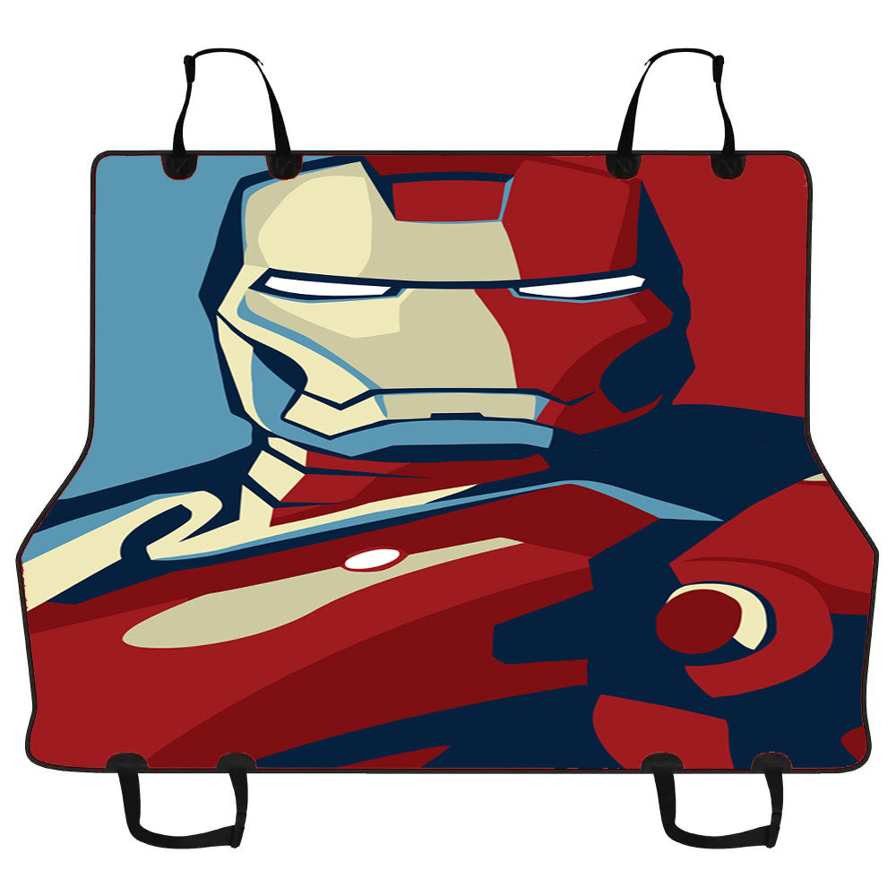 Iron Man Flat Design Car Pet Seat Cover