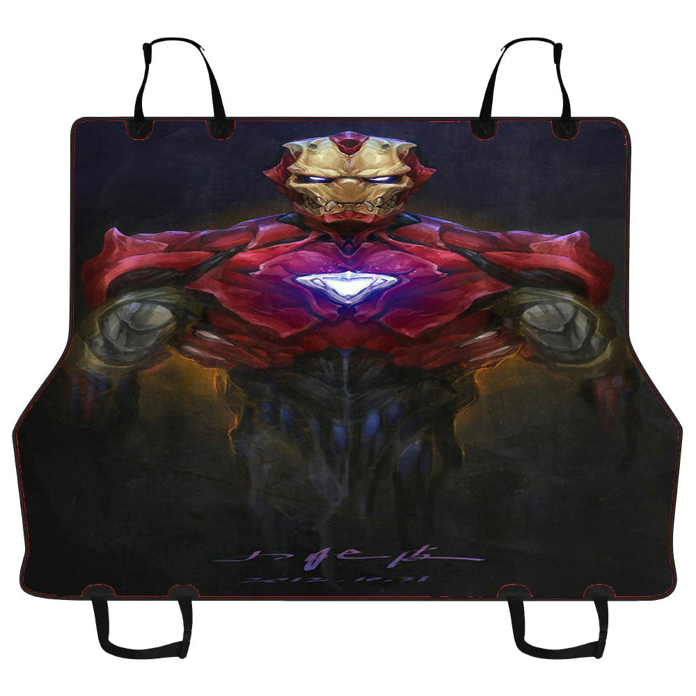 Iron Man Light Art Car Pet Seat Cover