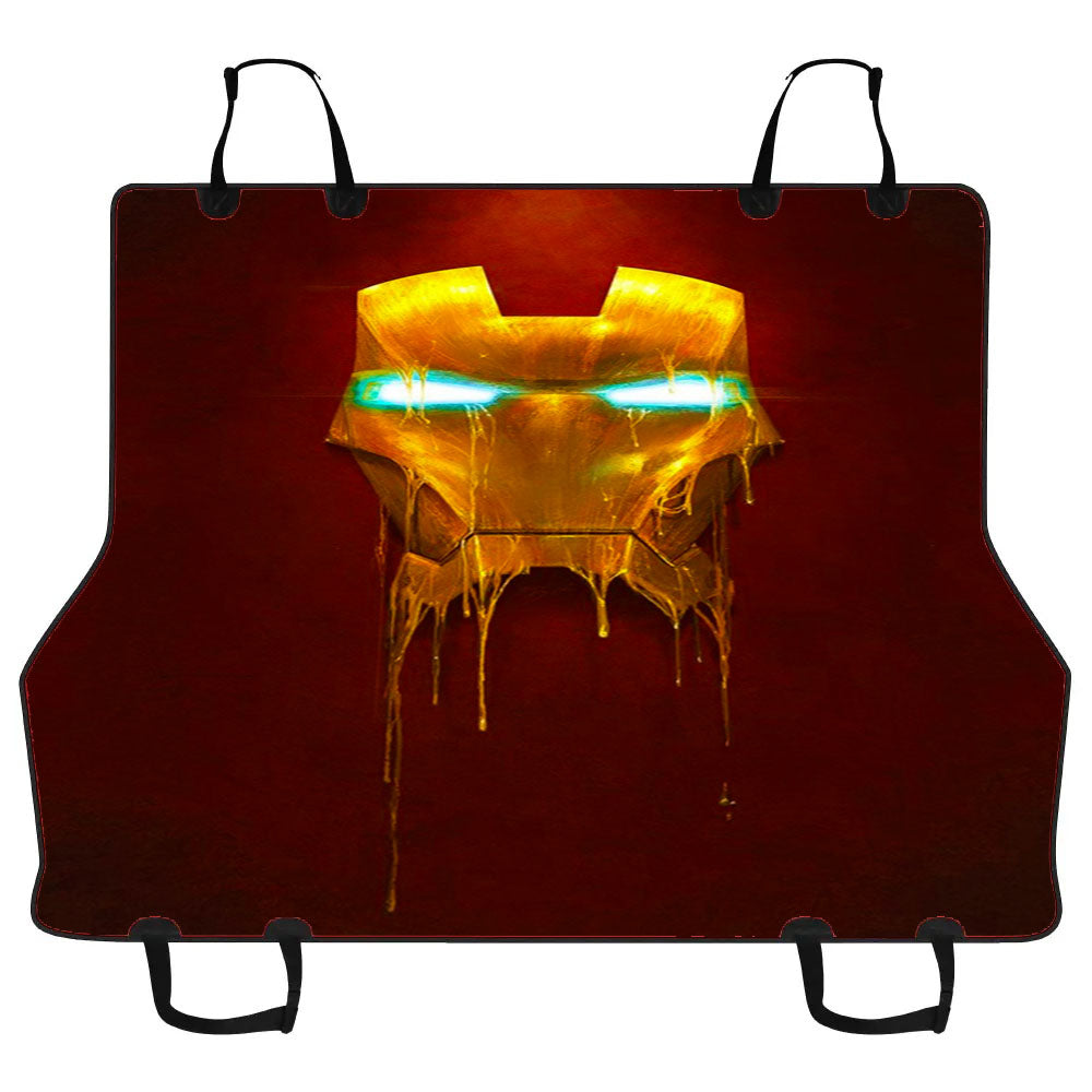 Iron Man Mask Melt Car Pet Seat Cover
