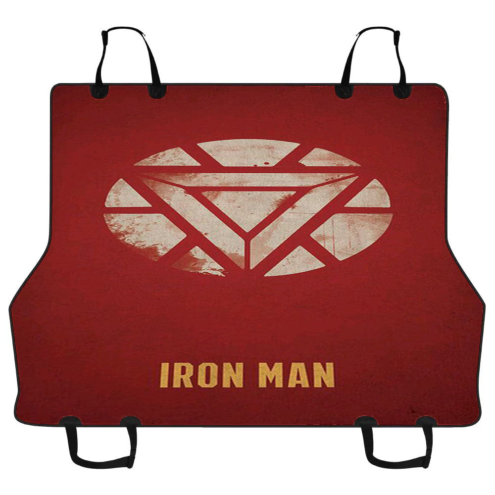 Iron Man Red Logo Car Pet Seat Cover
