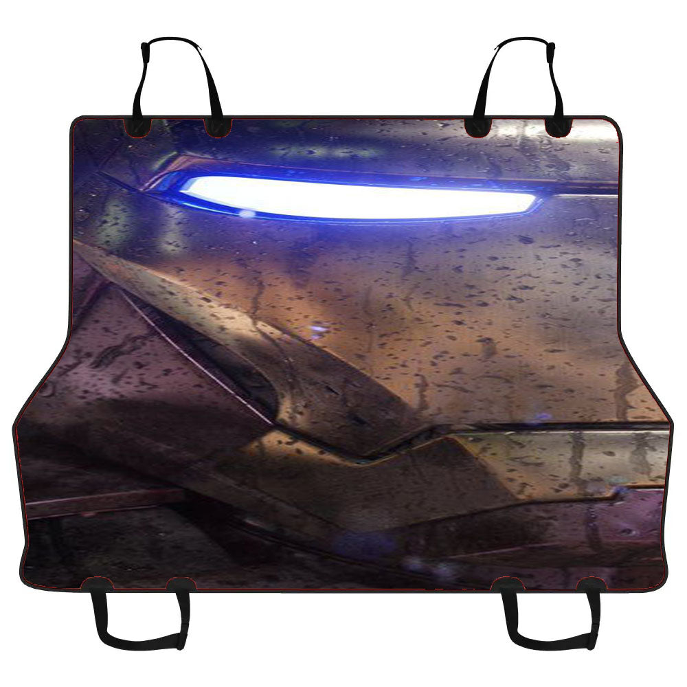 Ironman Face Metal Style Car Pet Seat Cover