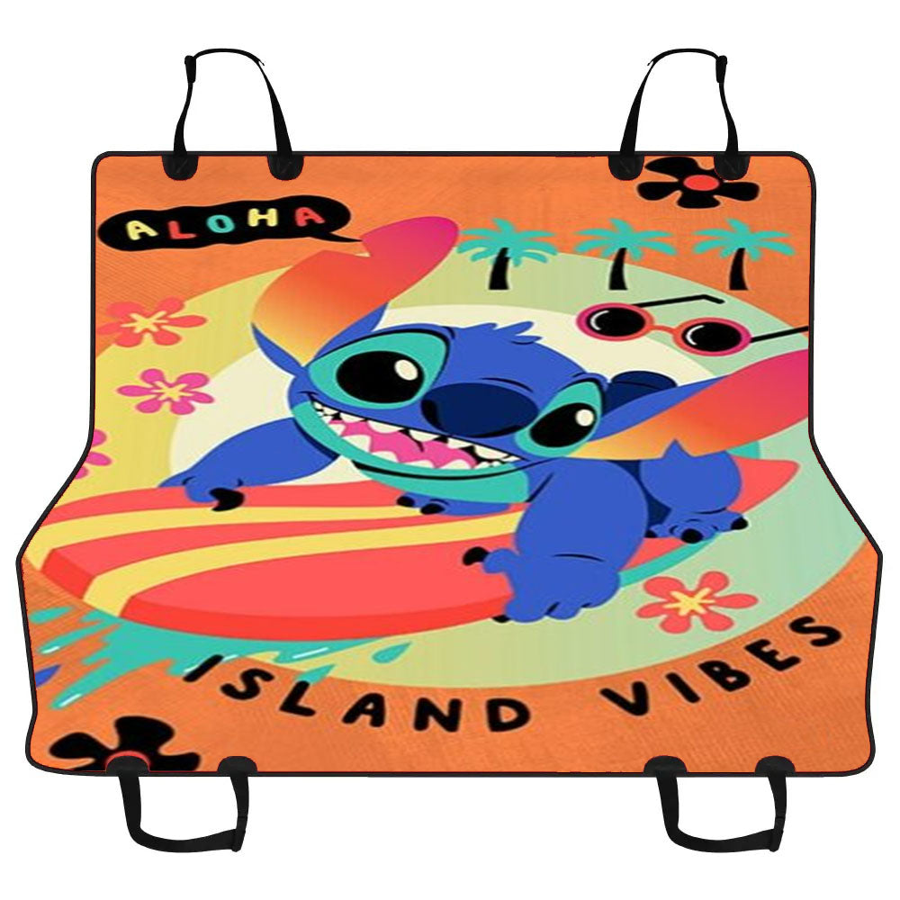 Island Vibes Stitch Car Pet Seat Cover