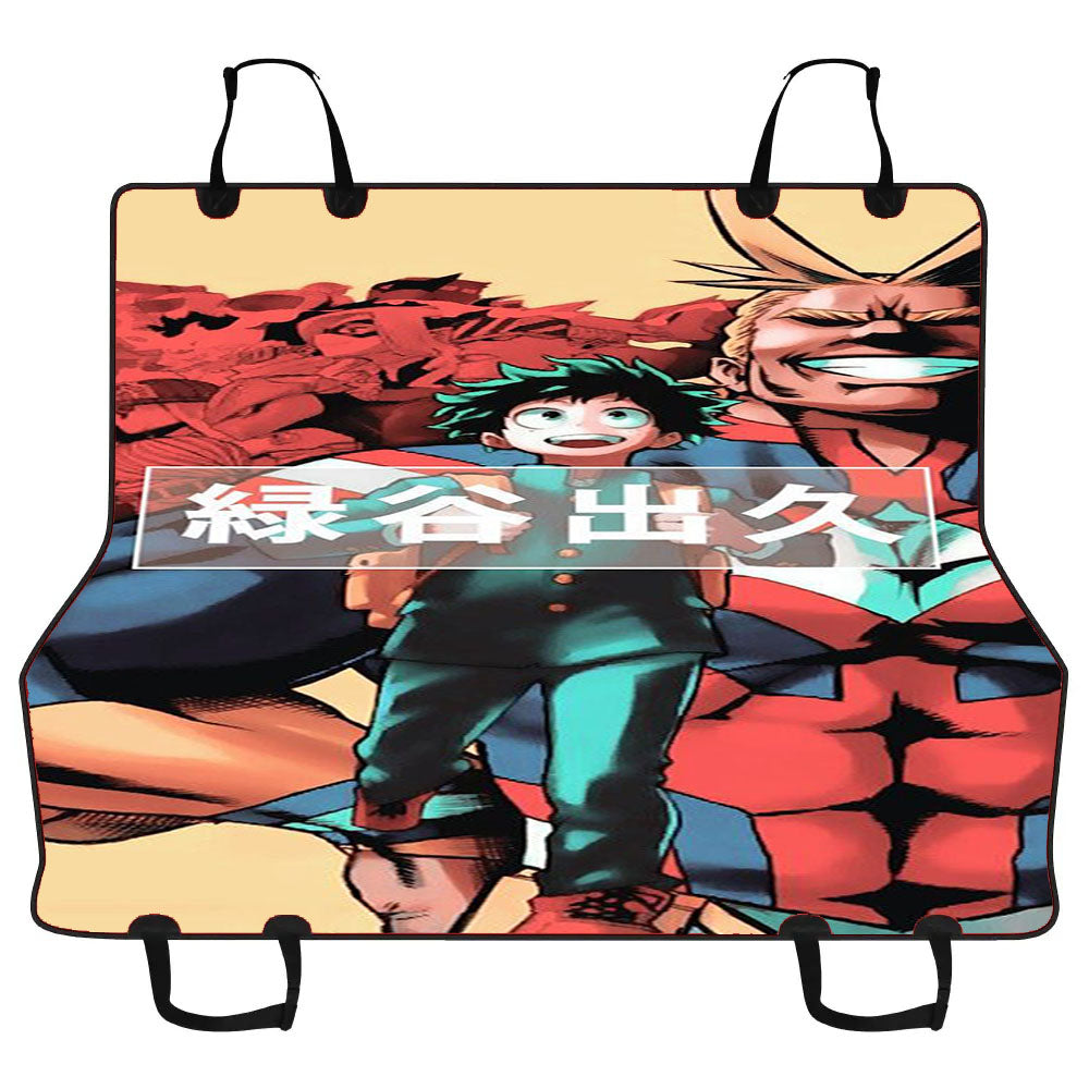 Izuku Midoriya Deku And All Might Toshinori Yagi Car Pet Seat Cover