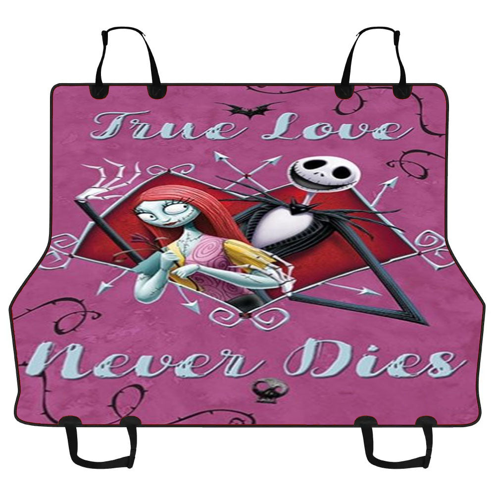Jack & Sally True Love Never Dies Car Pet Seat Cover
