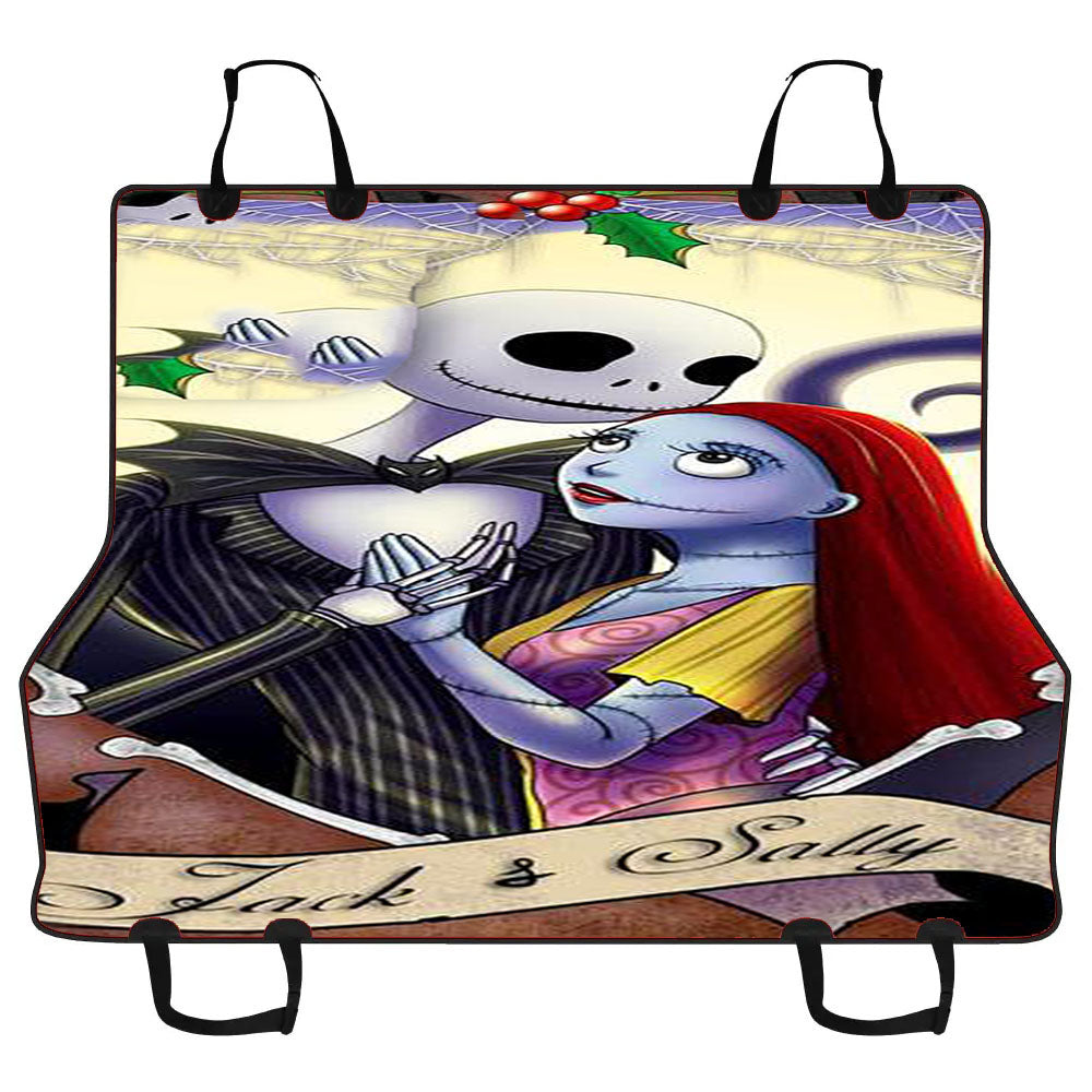 Jack And Sally Nightmare Car Pet Seat Cover