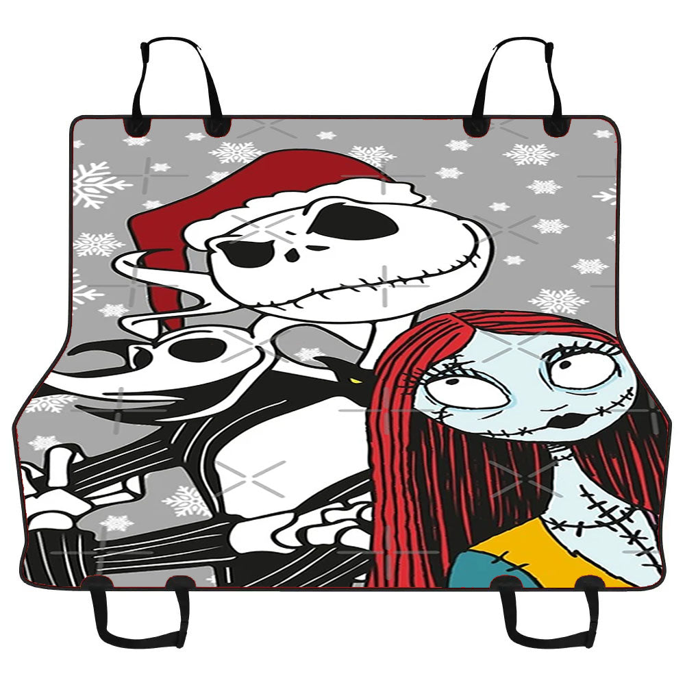 Jack Skellington, Zero And Sally - The Nightmare Before Christmas Car Pet Seat Cover