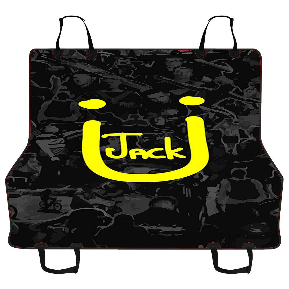 Jack U Logo Collage Car Pet Seat Cover