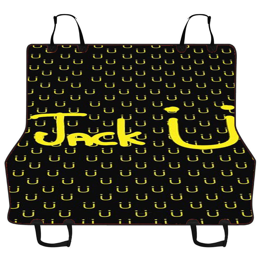 Jacku Pattern Yellow Black Car Pet Seat Cover