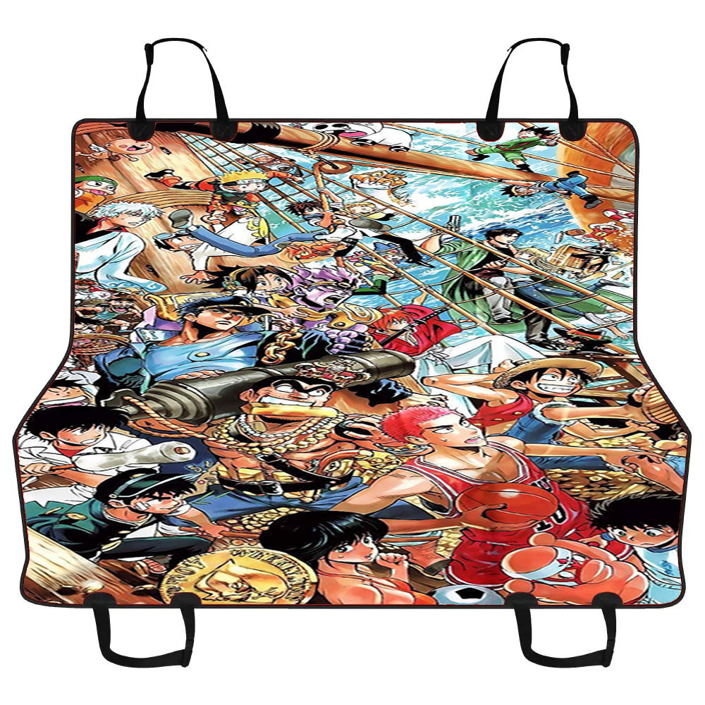 Japan Comic Anime All Character Collage Car Pet Seat Cover
