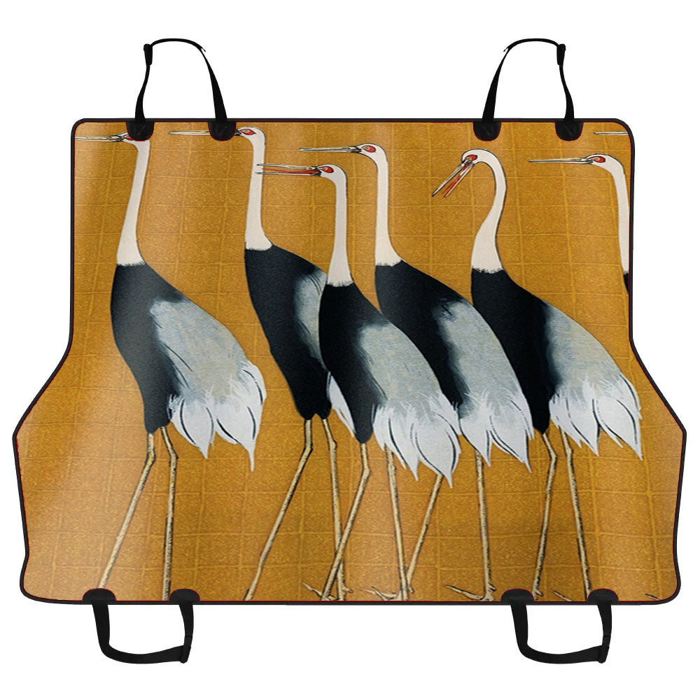 Japanese Crane Car Pet Seat Cover