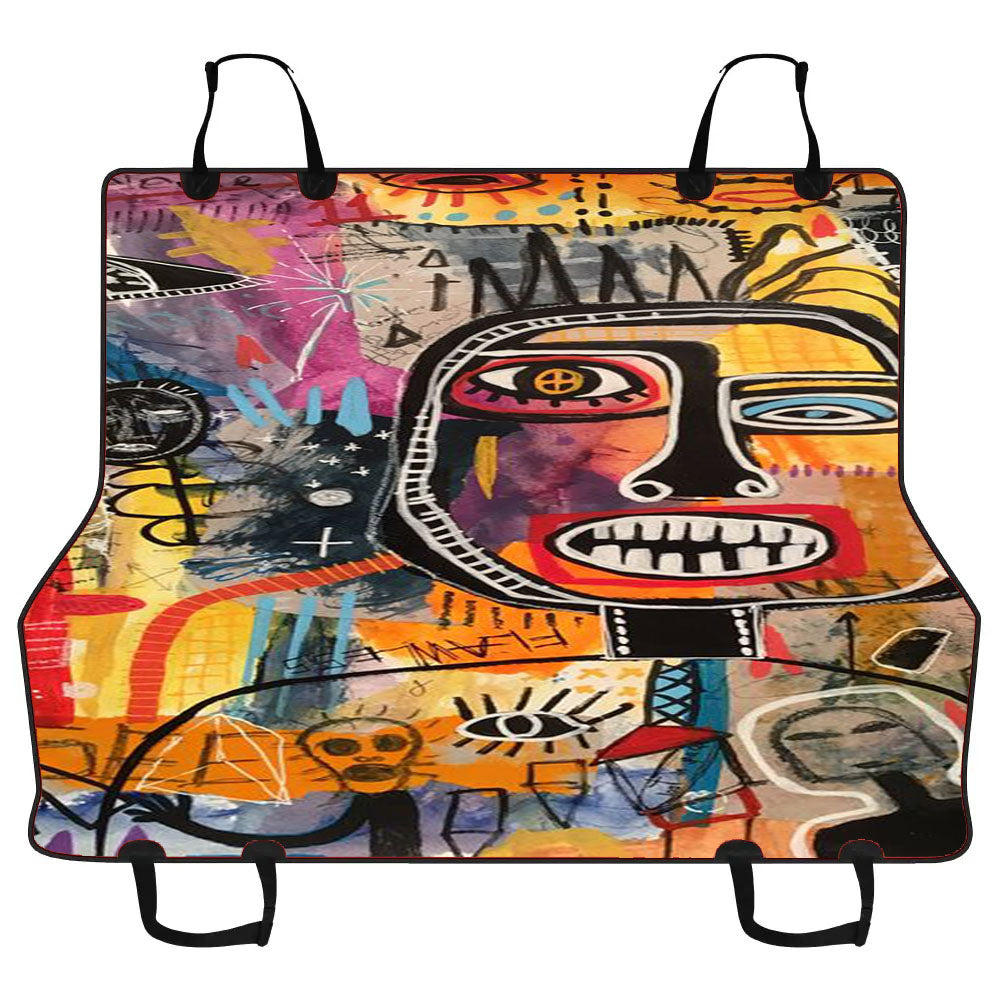 Jean Michael Basquiat Abstract Painting Car Pet Seat Cover