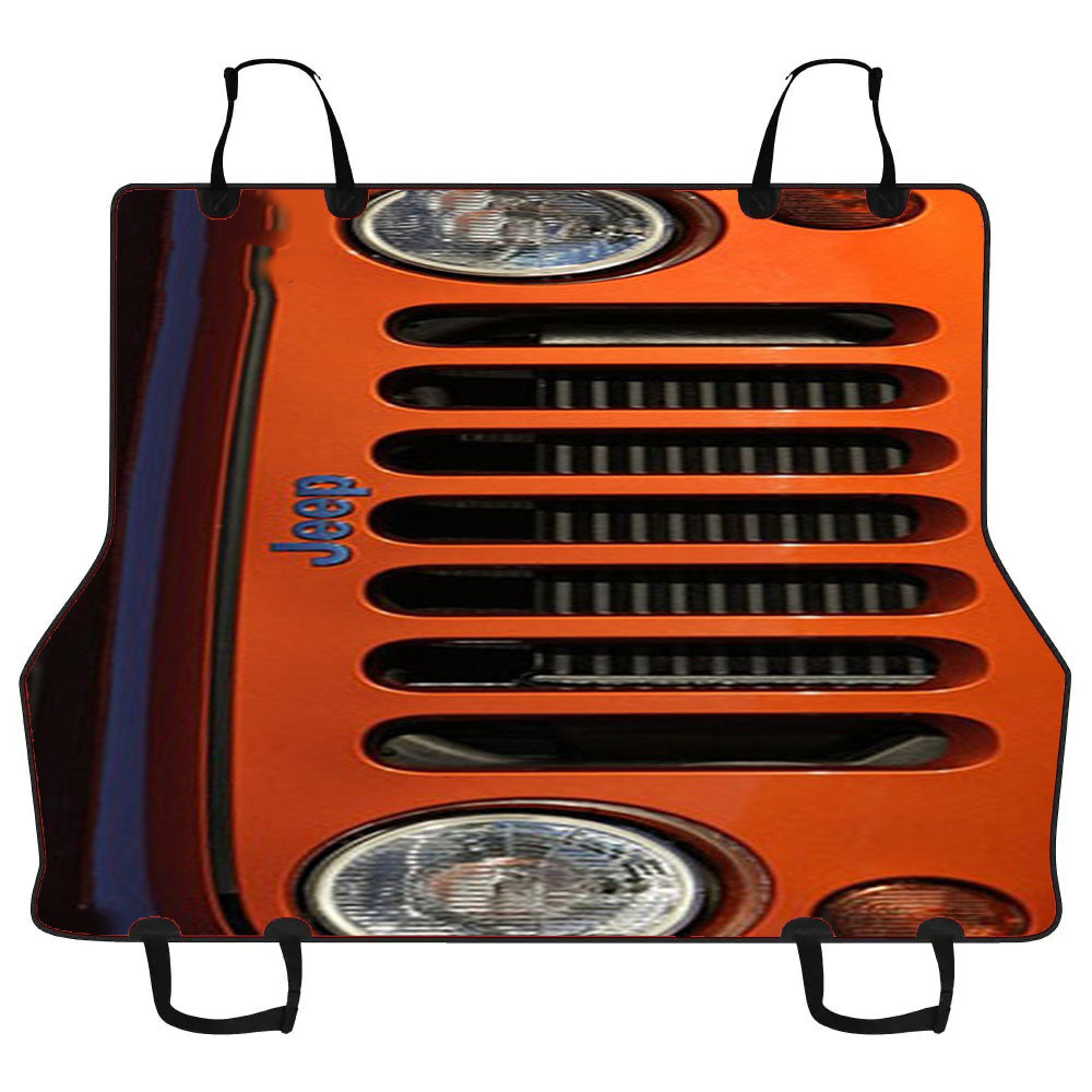 Jeep Wrangler Orange Car Pet Seat Cover