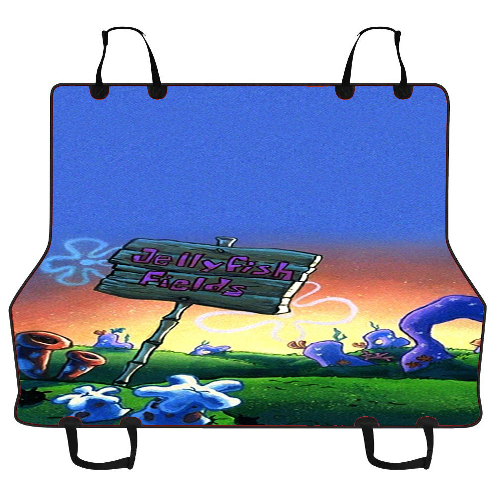 Jellyfish Fields Spongebob Car Pet Seat Cover