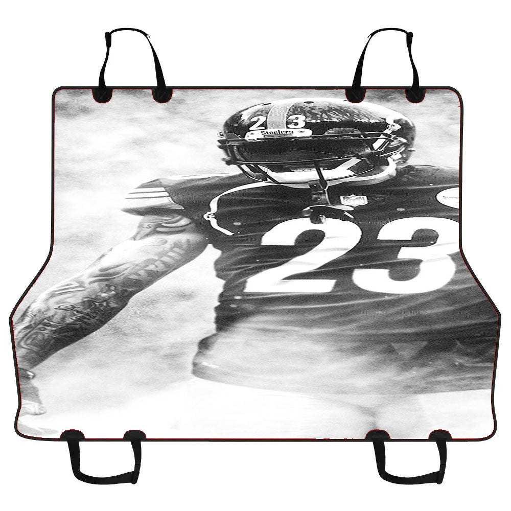 Joe Haden Pittsburgh Steelers Smoke Wallpaper Car Pet Seat Cover