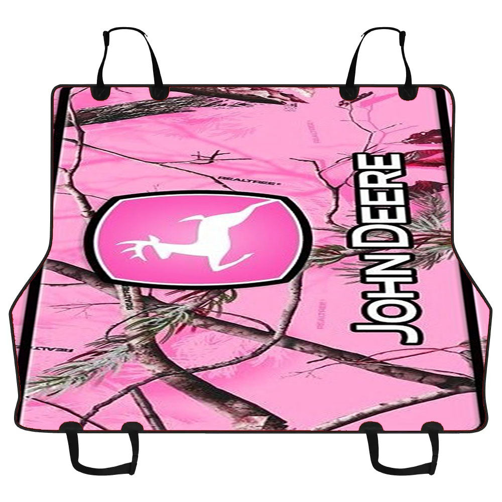 John Deere Pink Camo Car Pet Seat Cover