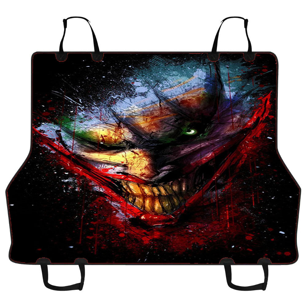 Joker Face Batman Villain Art Car Pet Seat Cover