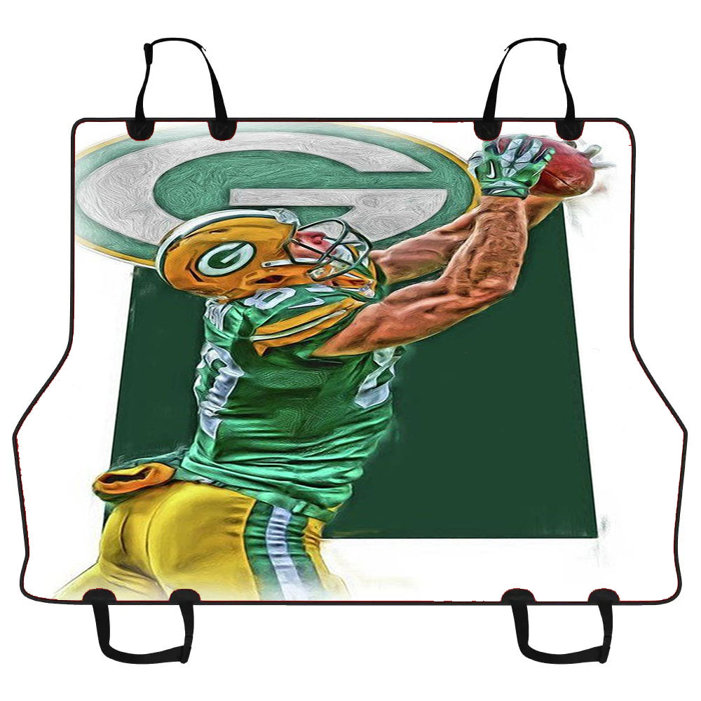 Jordy Nelson Green Bay Packers Oil Art Car Pet Seat Cover