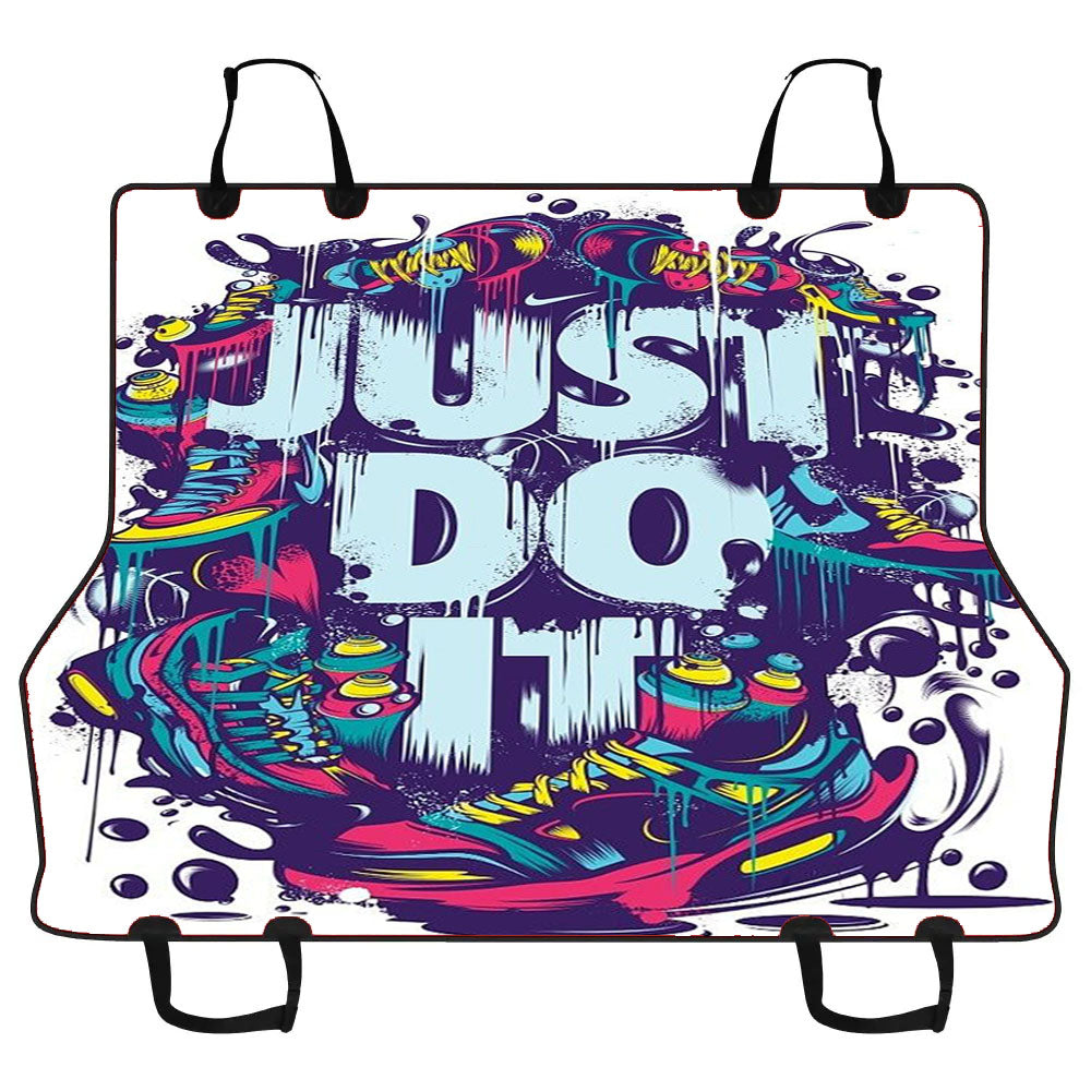 Just Do It Art Car Pet Seat Cover