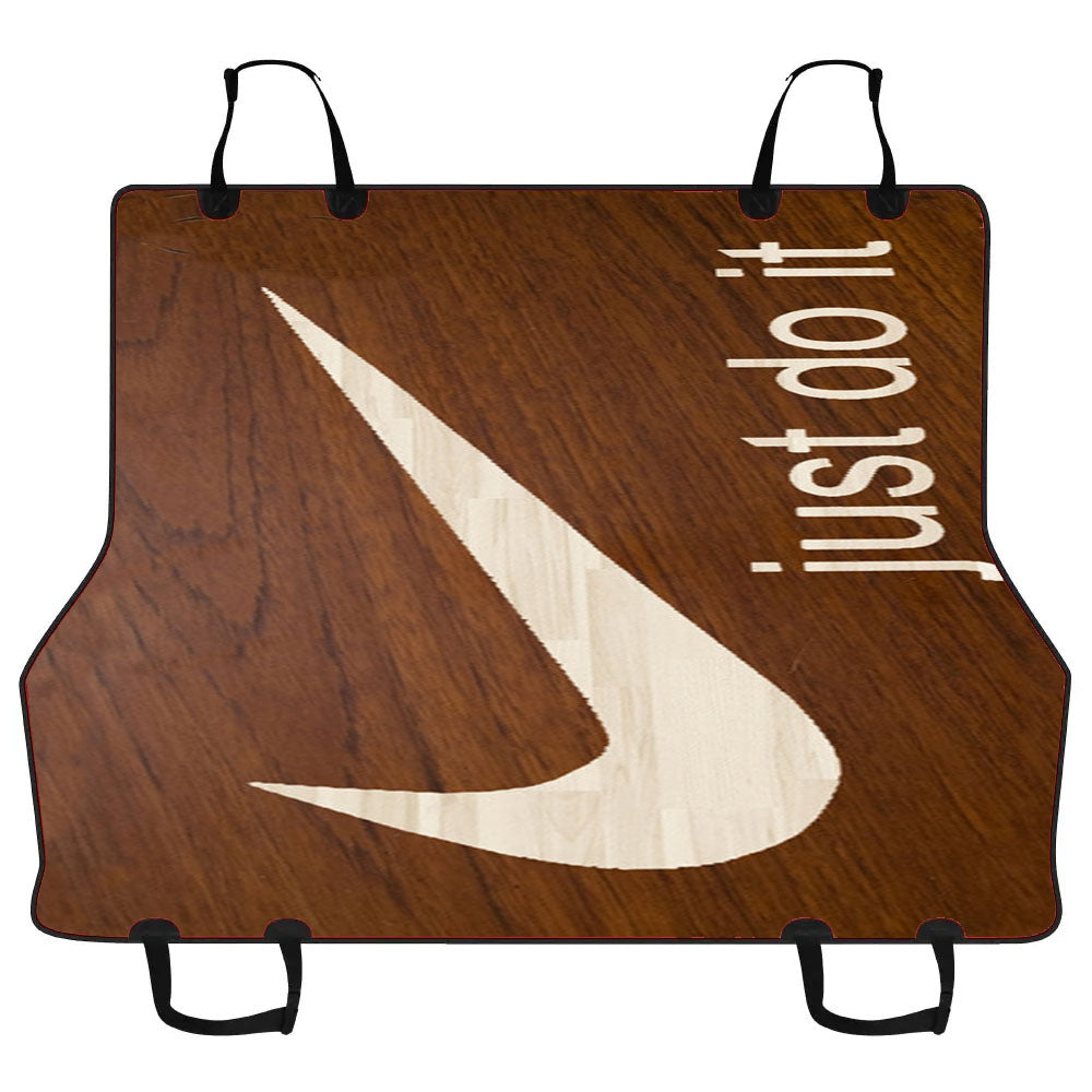 Just Do It Cream Wood Car Pet Seat Cover