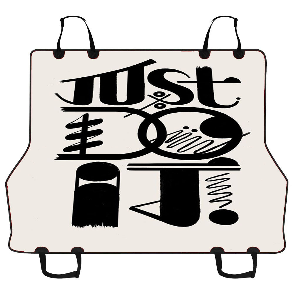Just Do It Typography Car Pet Seat Cover