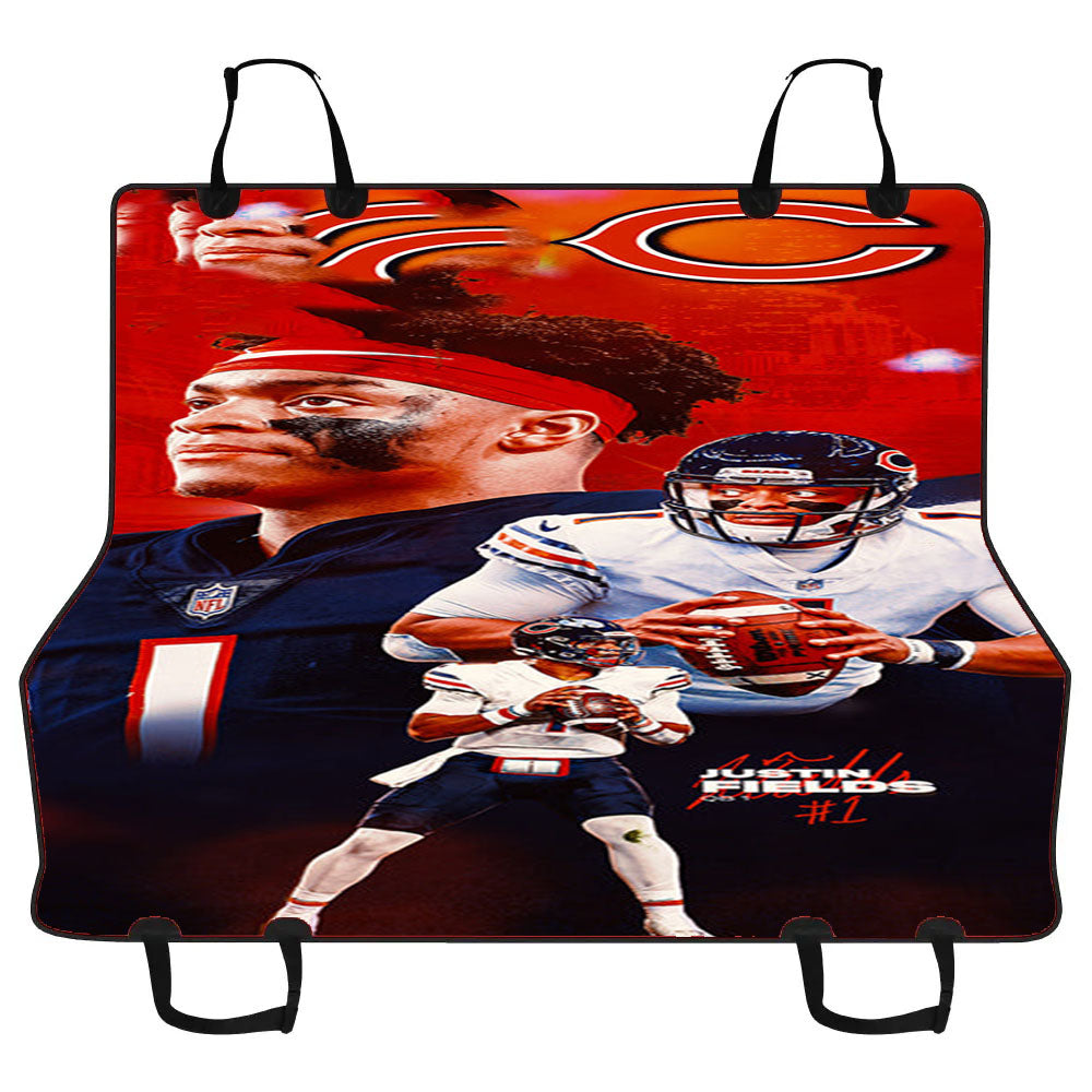 Justin Fields Chicago Bears Car Pet Seat Cover