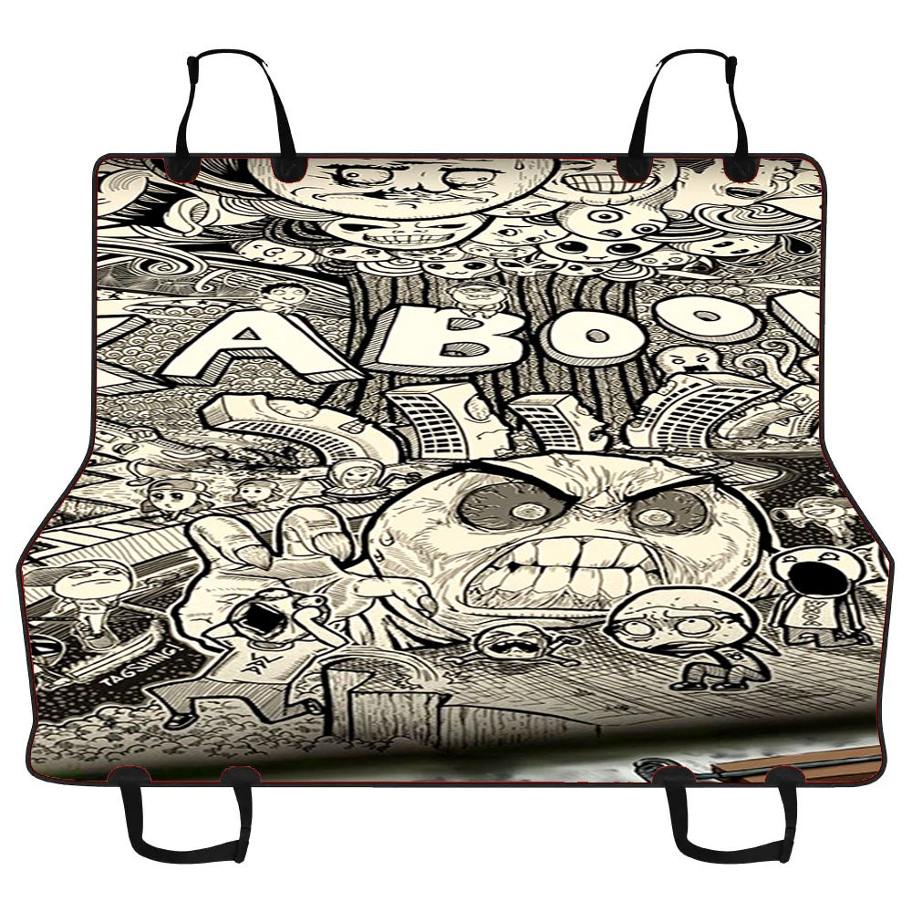 Kaboom Graffiti Monster Doodle Car Pet Seat Cover