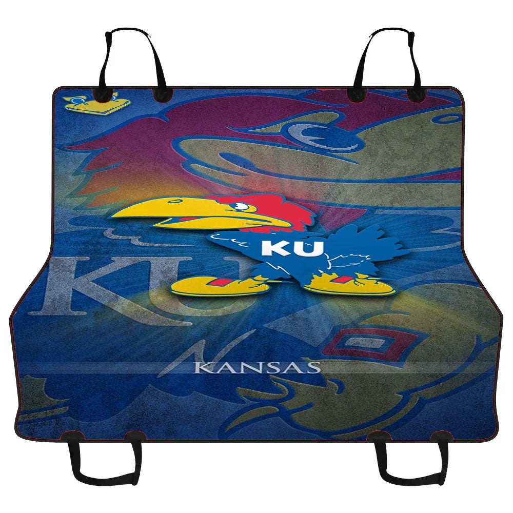 Kansas Jayhawk Logo Wallpaper Car Pet Seat Cover