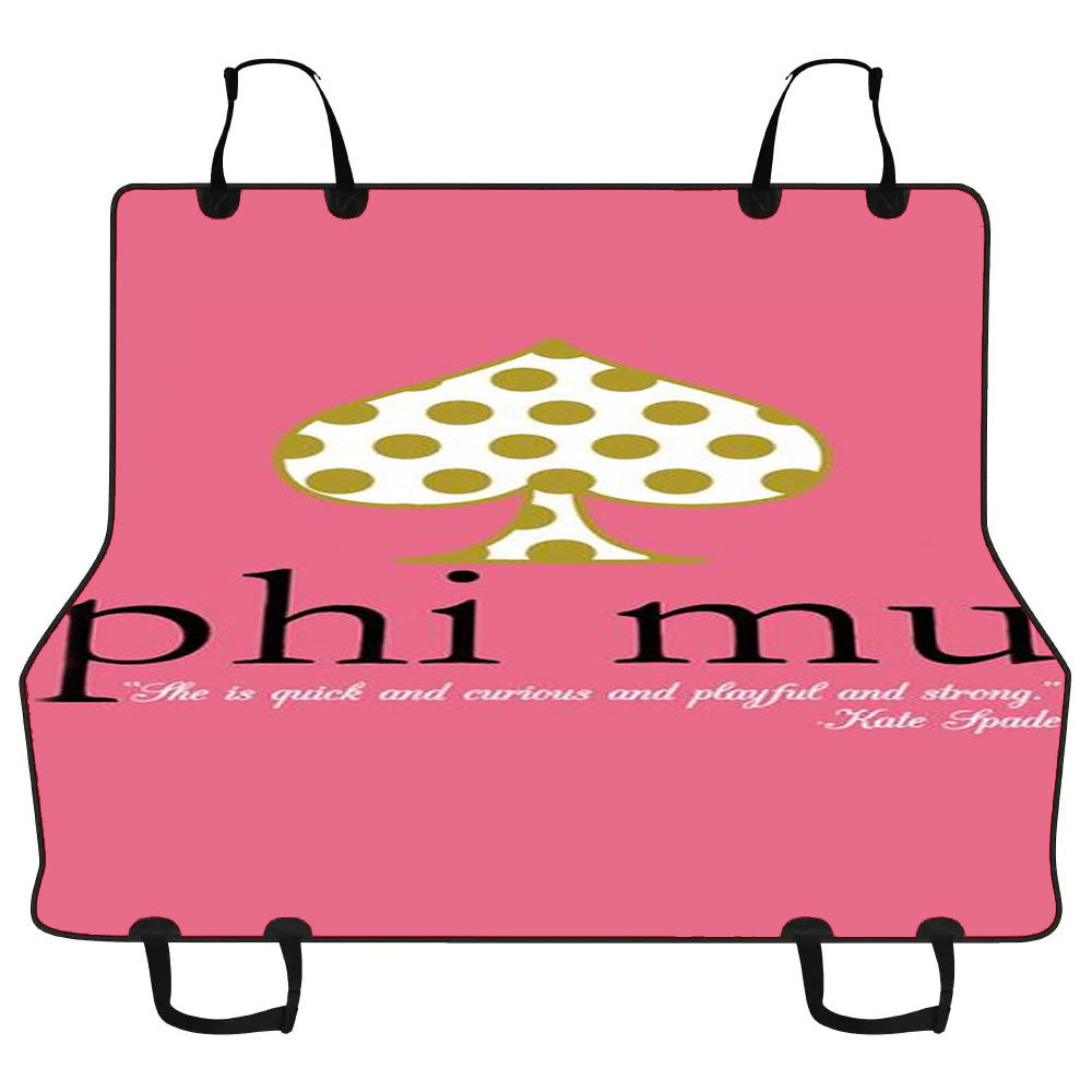 Kate Spade Phi Mu Car Pet Seat Cover