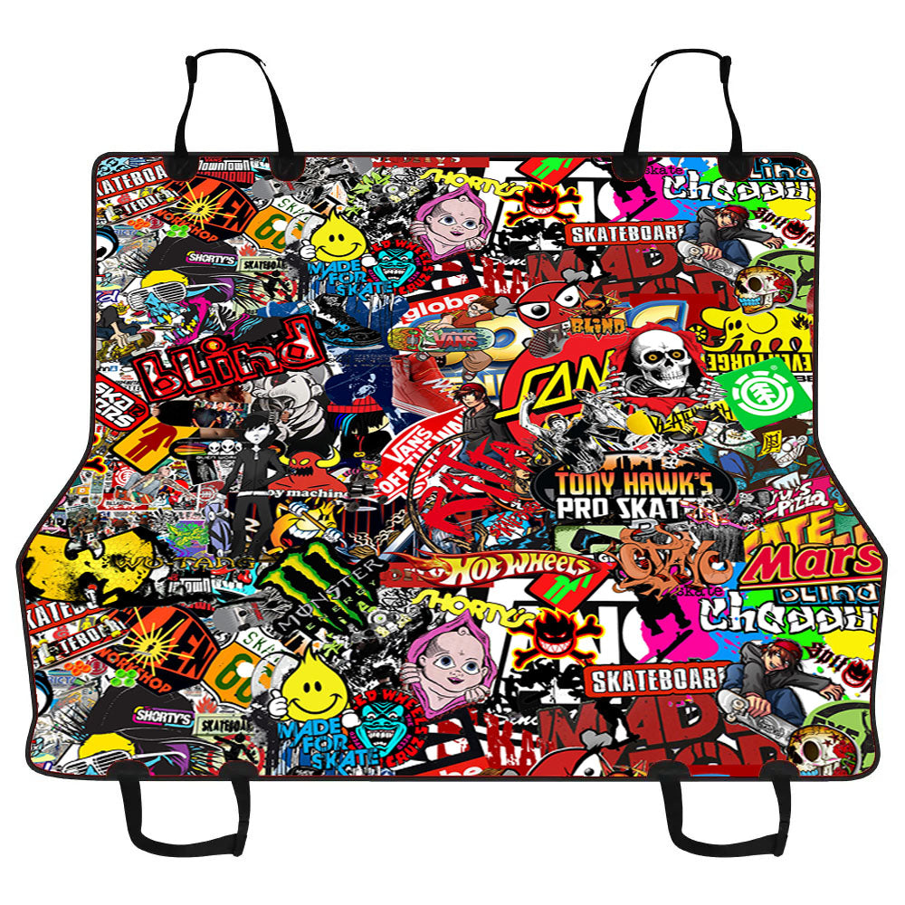 Kate Sticker Bomb Collection Car Pet Seat Cover