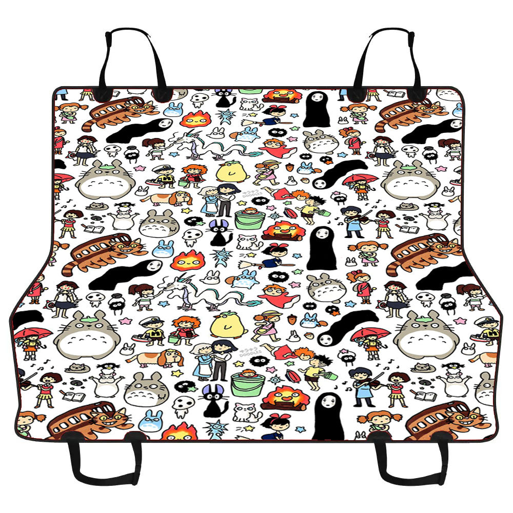 Kawaii Ghibli Doodle Car Pet Seat Cover