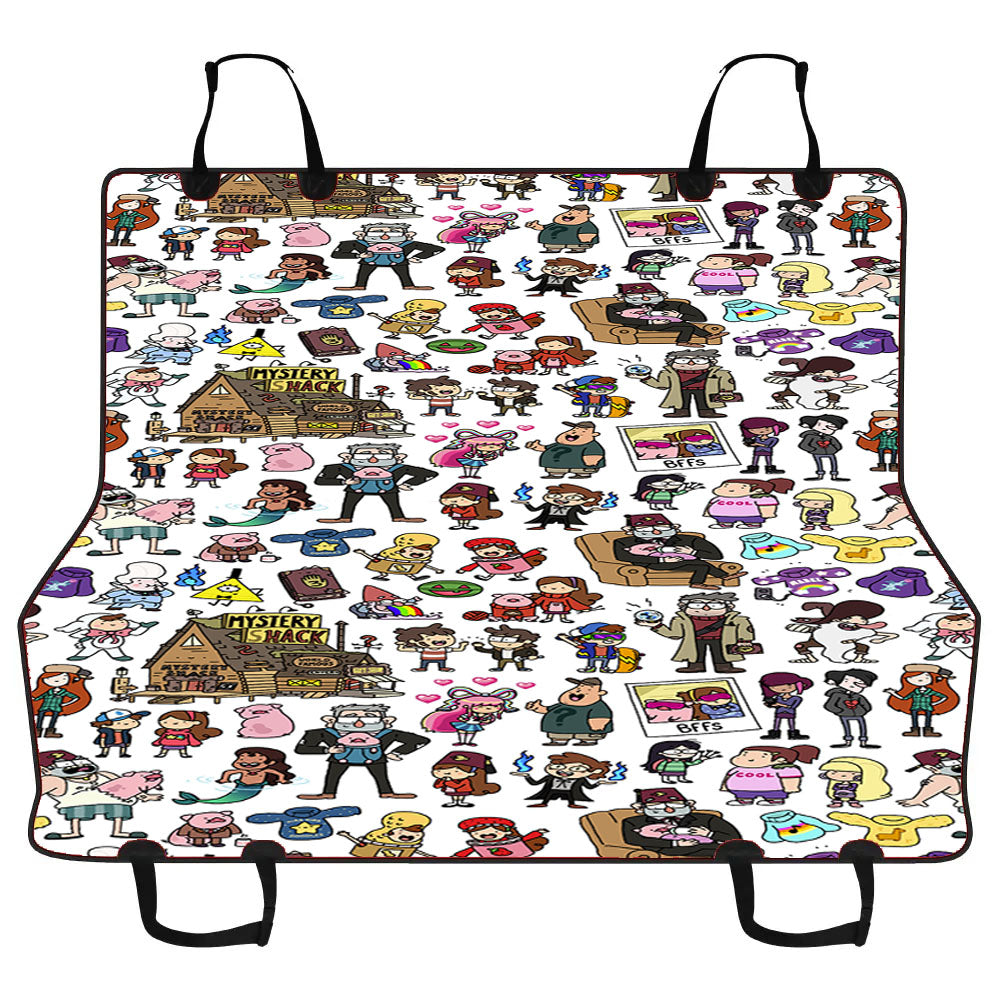 Kawaii Gravity Falls Pattern Car Pet Seat Cover