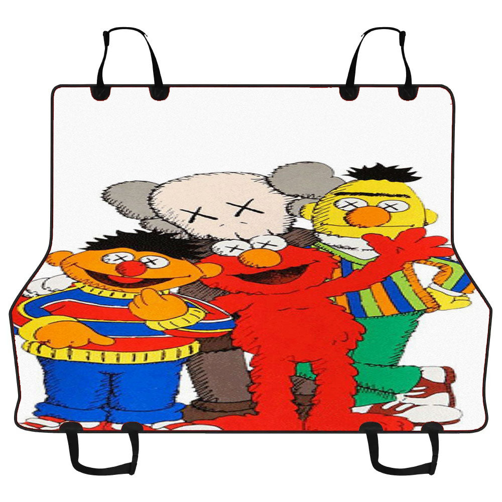 Kaws And Sesame Family Car Pet Seat Cover