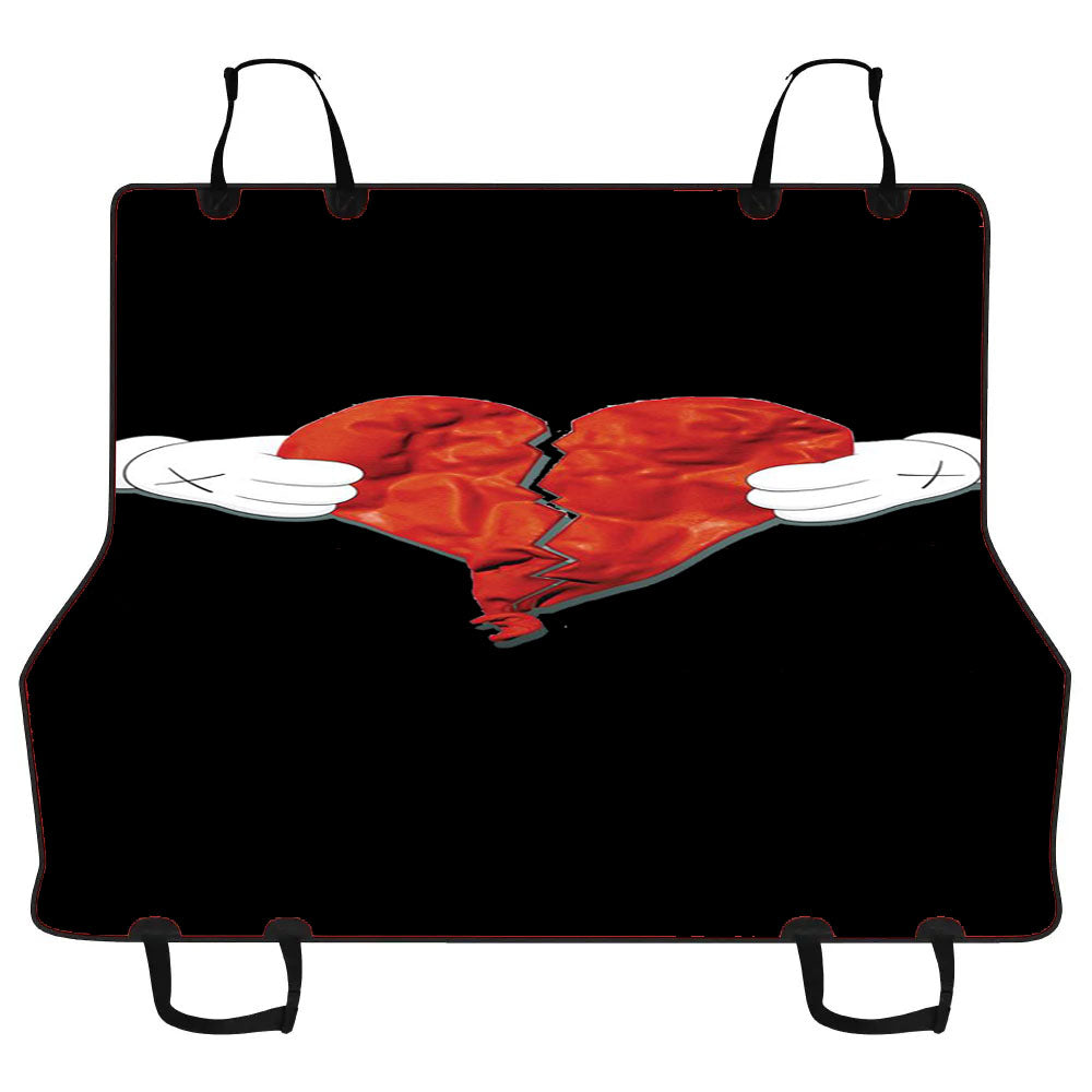 Kaws Broken Hearth Car Pet Seat Cover