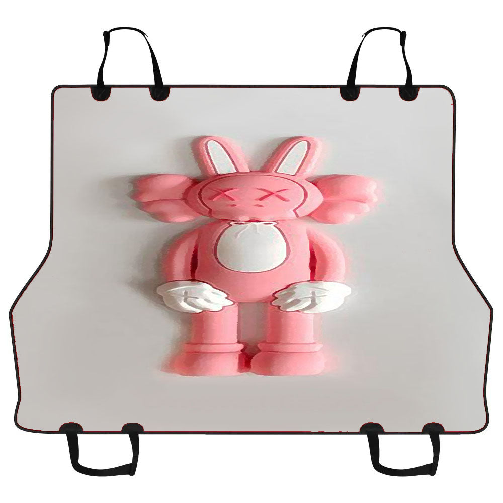 Kaws X Pink Rabbit Car Pet Seat Cover