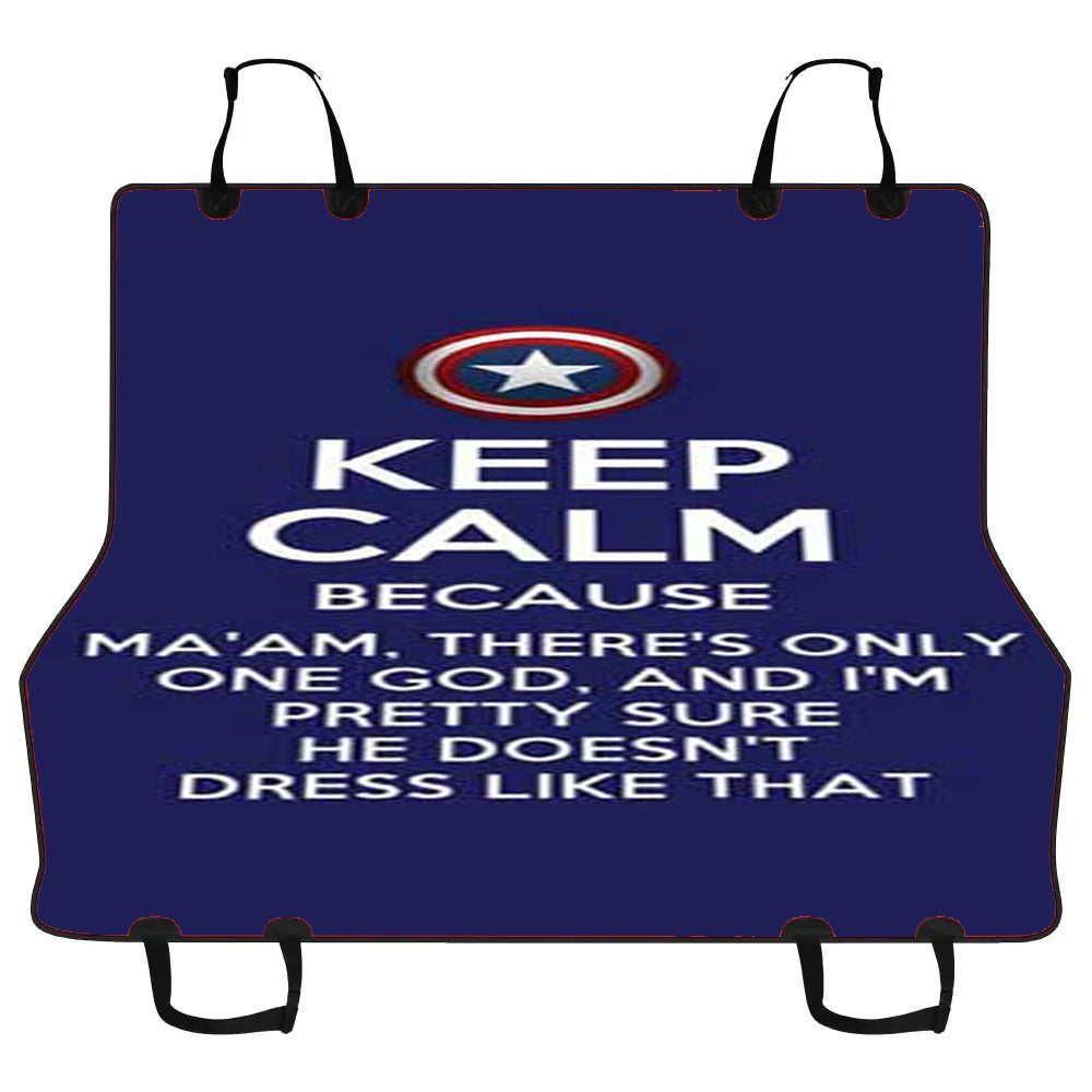 Keep Calm Captain America Car Pet Seat Cover