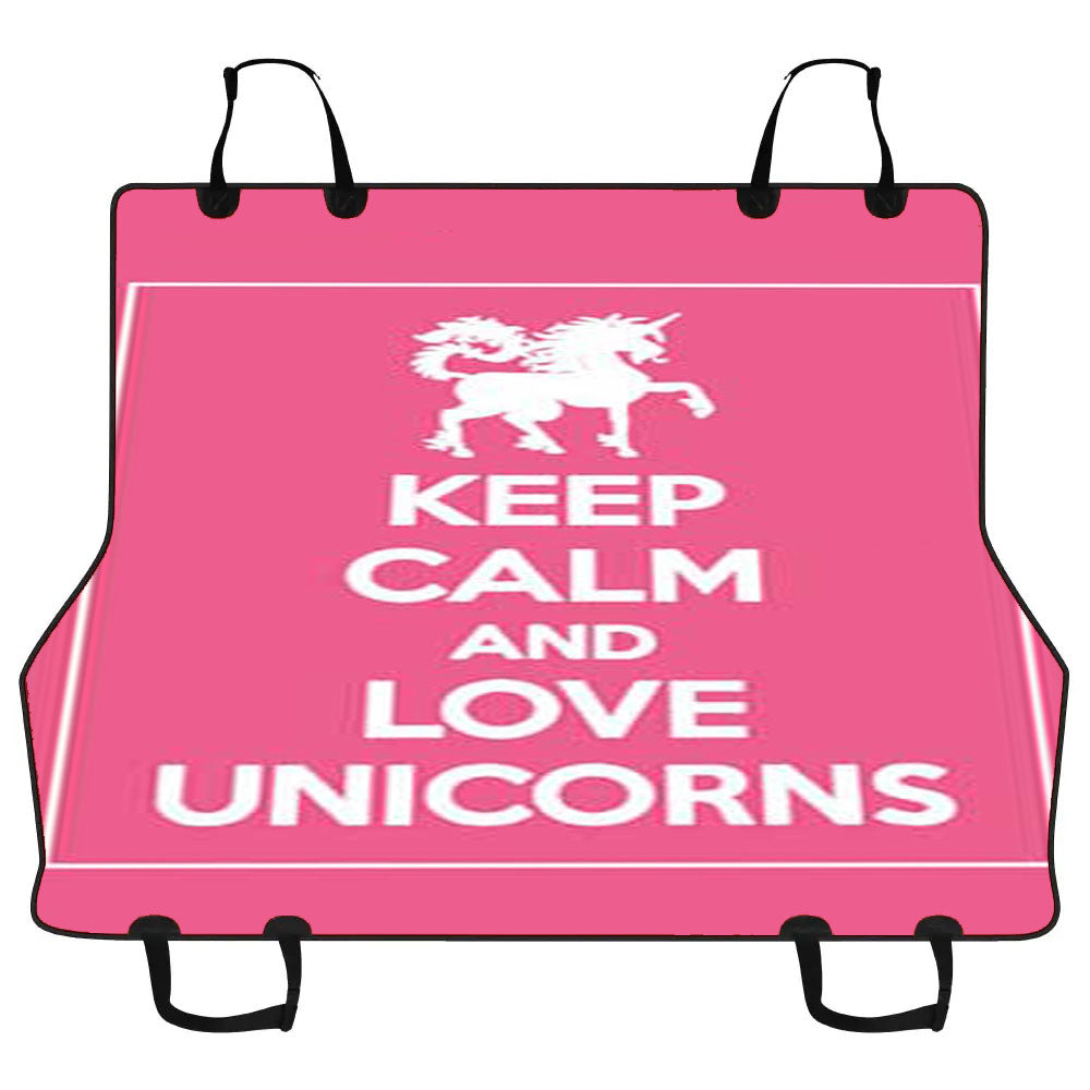 Keep Calm Love Unicorns Car Pet Seat Cover