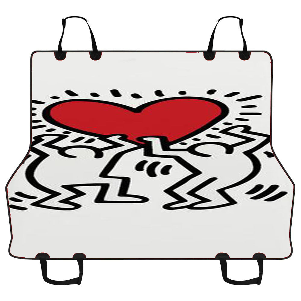 Keith Haring Love Car Pet Seat Cover