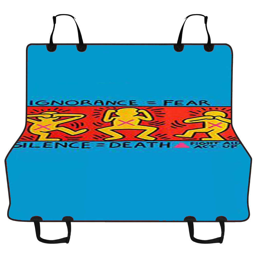 Keith Haring Silence Death Car Pet Seat Cover