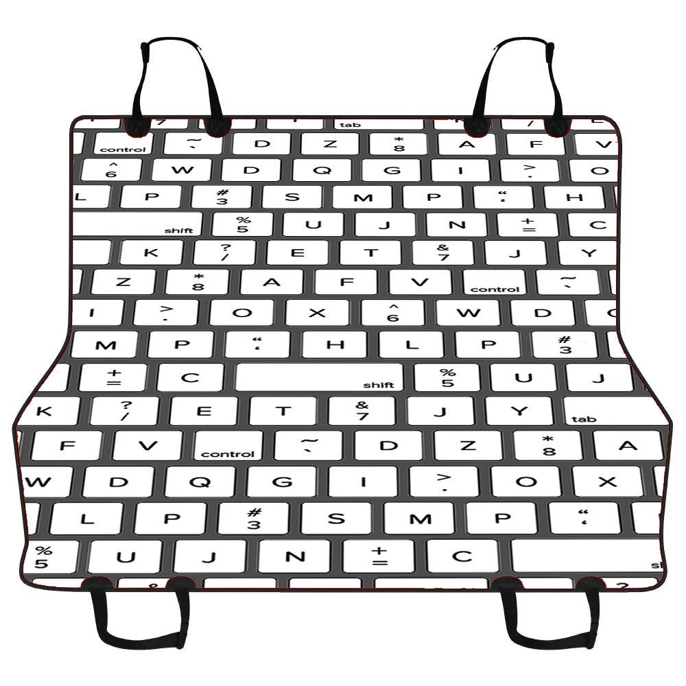 Keyboard Pattern Car Pet Seat Cover