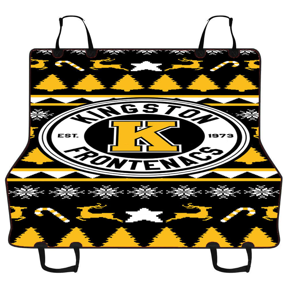 Kingston Frontenacs Christmas Sweater Car Pet Seat Cover