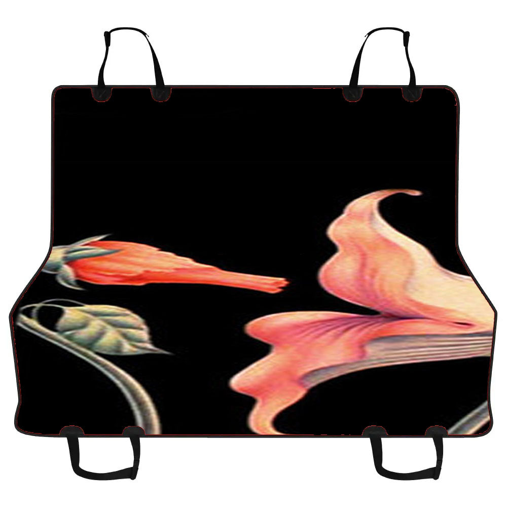 Kisses Flower Artwork Car Pet Seat Cover