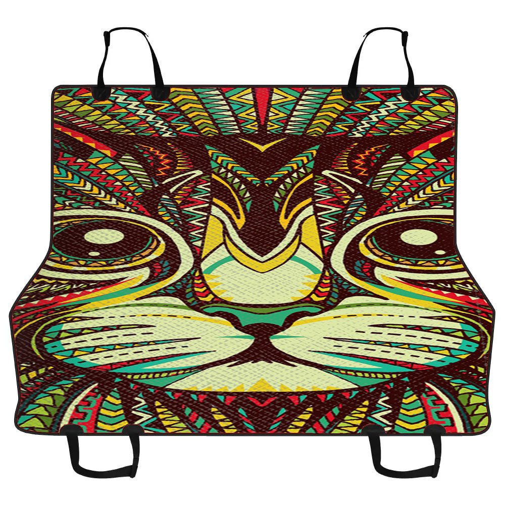Kitten Aztec Pattern Car Pet Seat Cover